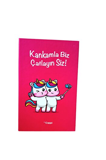ÇİLEKHOMEAVM Pastel Colors Written Oral Hard Cover Memory Book Daily Memory Notebook