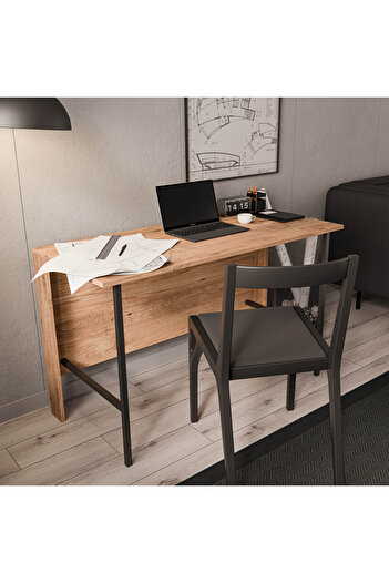 Mezza 1932 VERA 120 CM METAL AYAKLI ÇALIŞMA MASASI ATLANTİK ÇAM