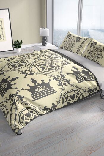 PerlaSera Σετ Παπλωματοθήκη King Royal 3d Cotton Satin Διπλό