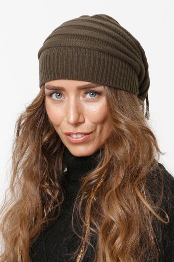 Vemod Knitwear Knitted Beanie Neck Collar - Khaki