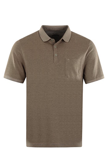 Hajo Shirt Kurzarm-Poloshirt Softknit mit Knopfleiste und Brusttasche in Regular Fit