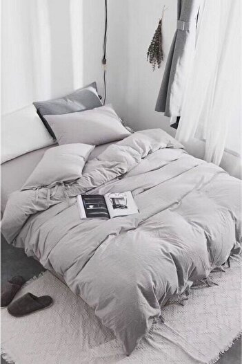 Rimo Home Double Gray Duvet Cover Set
