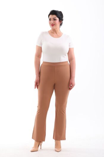 IŞILTI High Waist Recovery Evening Leggings - Plus Size Trousers 4003