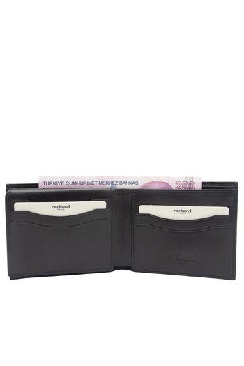 Cacharel Ανδρικό Πορτοφόλι - Μαύρο B.Crocodile Leather, Μοντέλο 2363B7K