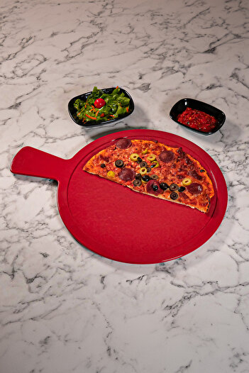 Lala Mutfak Presentation Pan – 44X33 Cm, Stylish and Durable for Pizza and Pita Serving! 🍕 ✨
