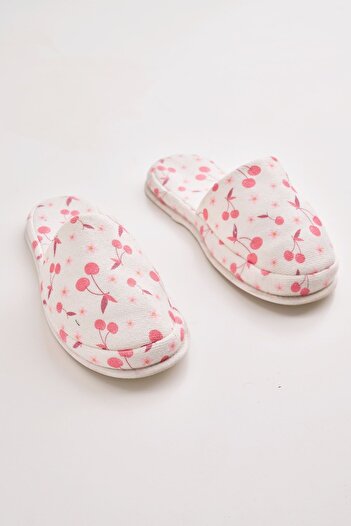 Homelover Pink After Shower - Heart and Thick Sole Cotton Bathroom Home Slippers