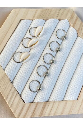 TwinsSis Store Sea Shell Model Hair Earring