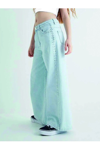 REFA COLLECTİON Girl's - Wide Leg Jeans with Pockets