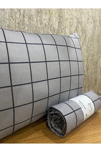 uykulife home collection Smoked Plaid Single Sleeping Sheet Set - Elastic