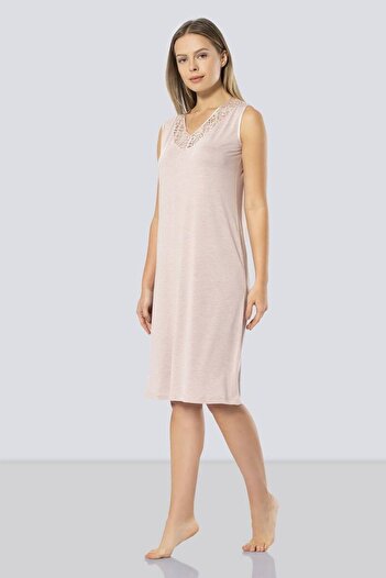 TÜREN Türen Women's Lace V-Neck Nightgown
