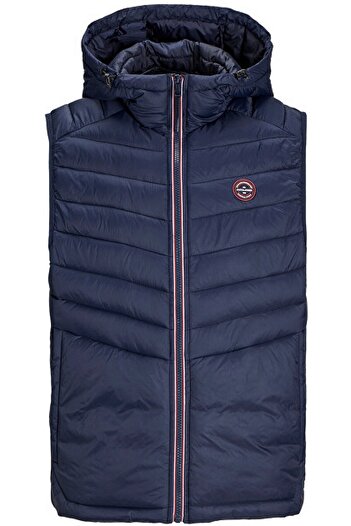 Jack & Jones Jack&Jones Чоловічий жилет з капюшоном, синій, 12258452