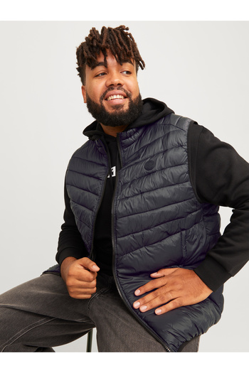Jack & Jones Jack Jones Jjesprınt Men's Black Bodywarmer Vest - Plus Size, Noos Pls Model 12263997 -02