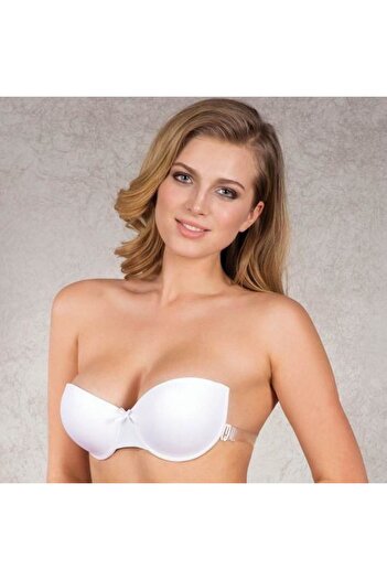 Anıl Στράπλες και Underwire Push Up Διαφανές Γυναικείο Σουτιέν - Στράπλες, Επενδυμένο 3689
