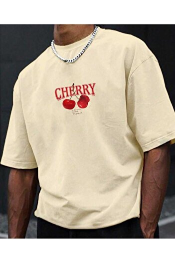 Elvino Cherry Red Bomb Oversize Unisex Trend Tshirt