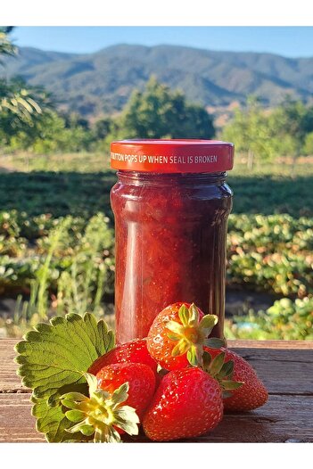 Sarıcaovadan Doğal Yayla Çileği Reçeli Yeni Üretim El Yapımı Çilek Reçeli 460 gr