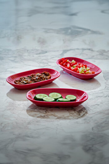 Lala Mutfak Large Boat Garnish Gozde - Set of 3