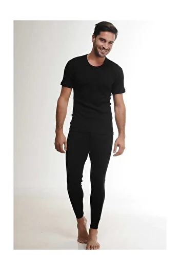 Hasyün 7214-men's Tights Long Black L