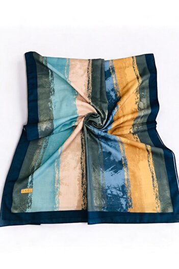 Akel Pastel Patterned Digital Soft Shawl