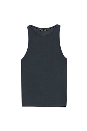 Dilvin 3694 Smoked Halter Neck T-Shirt
