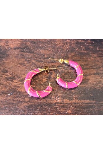 Anatolia Steel Earrings - Enamel Design