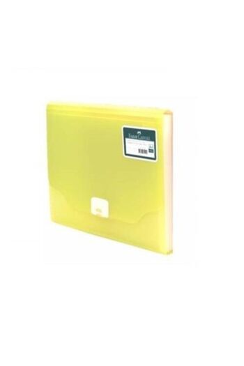 Faber Castell Faber-Castell Gusseted 13 Compartment Neon Yellow File