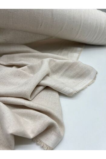 Kumaş Sevdası Κρέμα Alaçatı Βαμβακερό λινό (Εύρος 150 cm)