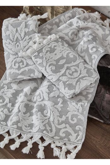 Dantela Cotton 3 Piece Bath Towel Set - Code 2001