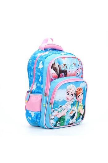 Mashotrend Mavi Love Elsa Anna Okul Çantası + Beslenme + Kalemlik + Frozen Sırt Çantası Atcık Çanta