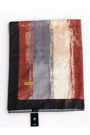 Akel Pastel Patterned Digital Soft Shawl