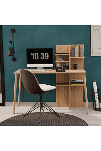 Mezza 1922 RUBY 120 CM AHŞAP AYAKLI ÇALIŞMA MASASI SEPET