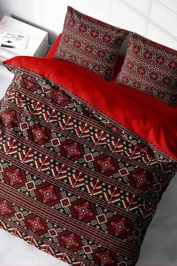 PerlaSera 3D Custom Design - Double Duvet Cover Set, Tightly Woven Cotton Satin
