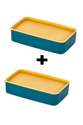 Bayev 1005 2-Piece Compartment Storage Container Set - Nutrition Food Box Lunch Box