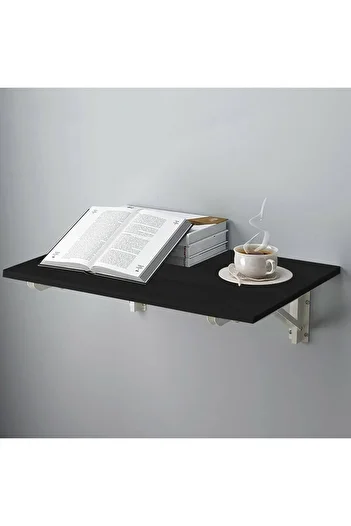 Modern home Wall-Mounted Foldable Table And Desk - Versatile & Space-Saving Design 60×40 Black