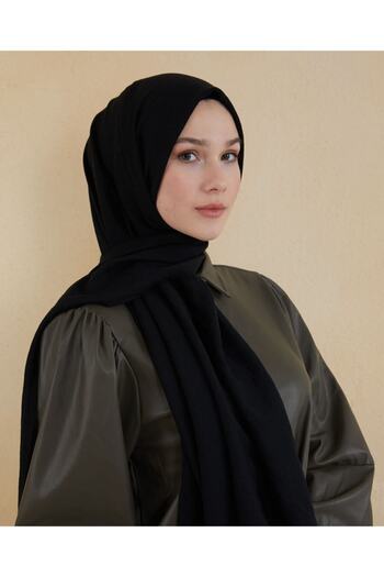 BURDEN IPEK Pamuk Kraş Şal Siyah