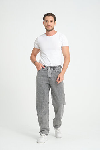 İLKCET MODA Erkek Bol Kesim Baggy Jean Pantolon