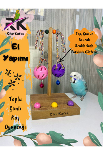 Ciko Kafes Attractive Bird Toy with Table Top