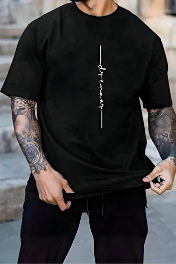 Oksit Ανδρικό μπλουζάκι Reamer Vertical Front Printed Crew Neck