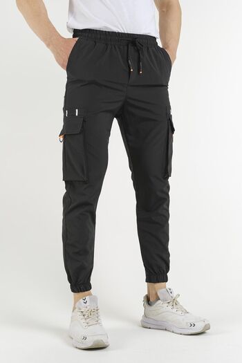 Oksit Pietro Slim Fit Court Parachute Men's Tracksuit Bottom with Cargo Pocket