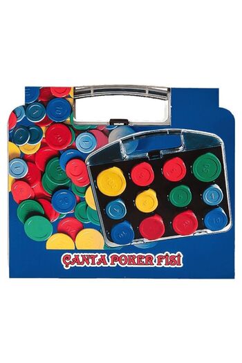 Sedef Plastic Poker Chip with Bag Poker Chip Poker Chip 96 Pieces