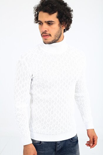 Oksit Seka 221 Slim Cut Thick Body Men's Turtleneck Sweater