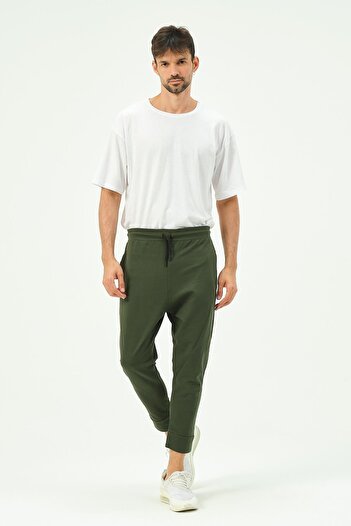 C&City Men's Loose-Fit Sweatpants 784 Khaki
