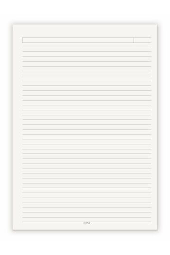 Etika A4 Extra Light Striped School Notebook - Spiral,KraftCover, 140 Pages 70 Yp