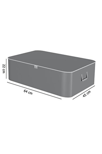 Spartek home textile 7 Pieces Anthracite - Sofa Bed Base Type Hurc - Large Size Storage Hurc under the Base 65 X 45 X 22 cm