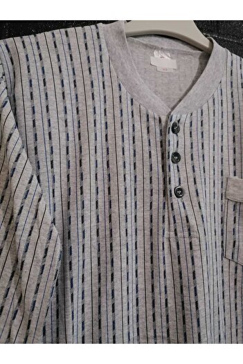 anne moda ankara Σετ πιτζάμες SUMMER DAD - 3 κουμπιά, 100% βαμβακερή χτενισμένη βαμβακερή