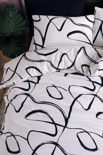 Cote Blanc Irregular Single 100% Cotton Duvet Cover Set