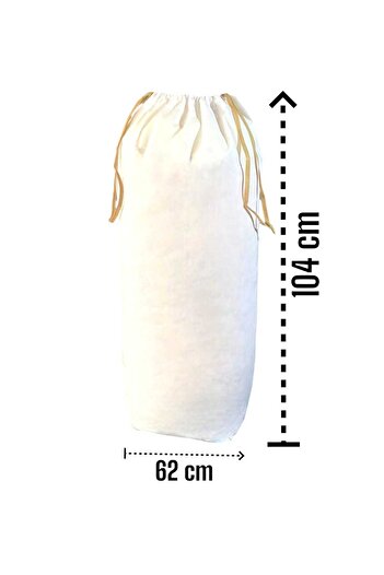 Balkan Room White Drawstring Bag Set of 8 - 2xxl,2xl, 4l - Carry Bag and Quilt Pillow Laundry Storage Bag