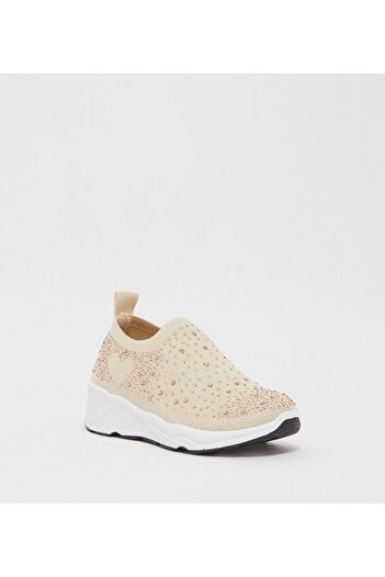 Aila Ecru Kids Unisex Casual Shoes
