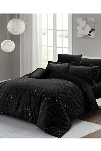 PerlaSera Starly Night - Двоспальний комплект постільної білизни, щільно тканий бавовняний сатин, спеціальний 3D-дизайн