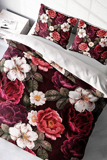 PerlaSera 3D Custom Design - Double Duvet Cover Set, Tightly Woven Cotton Satin Tapestry Dream