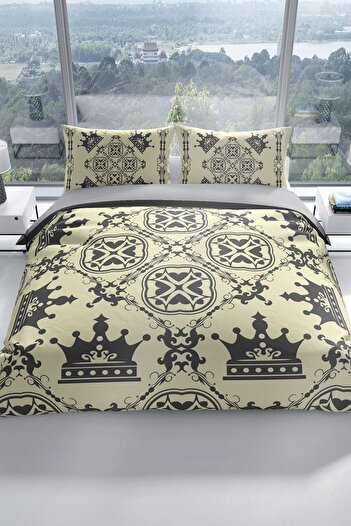 PerlaSera Σετ Παπλωματοθήκη King Royal 3d Cotton Satin Διπλό